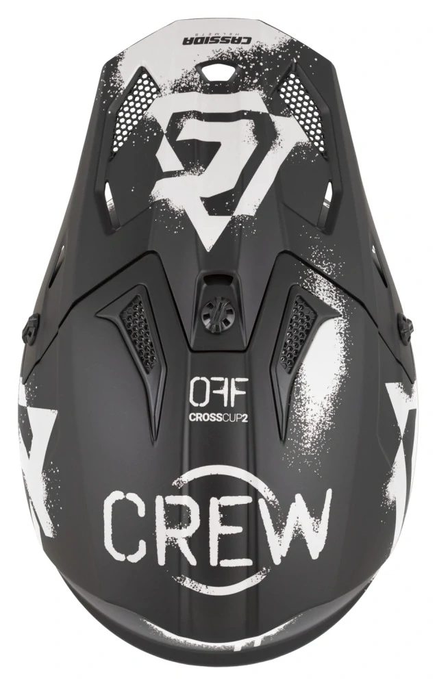 CASSIDA Motokrosová přilba Cross Cup 2 Crew černá matná bílá