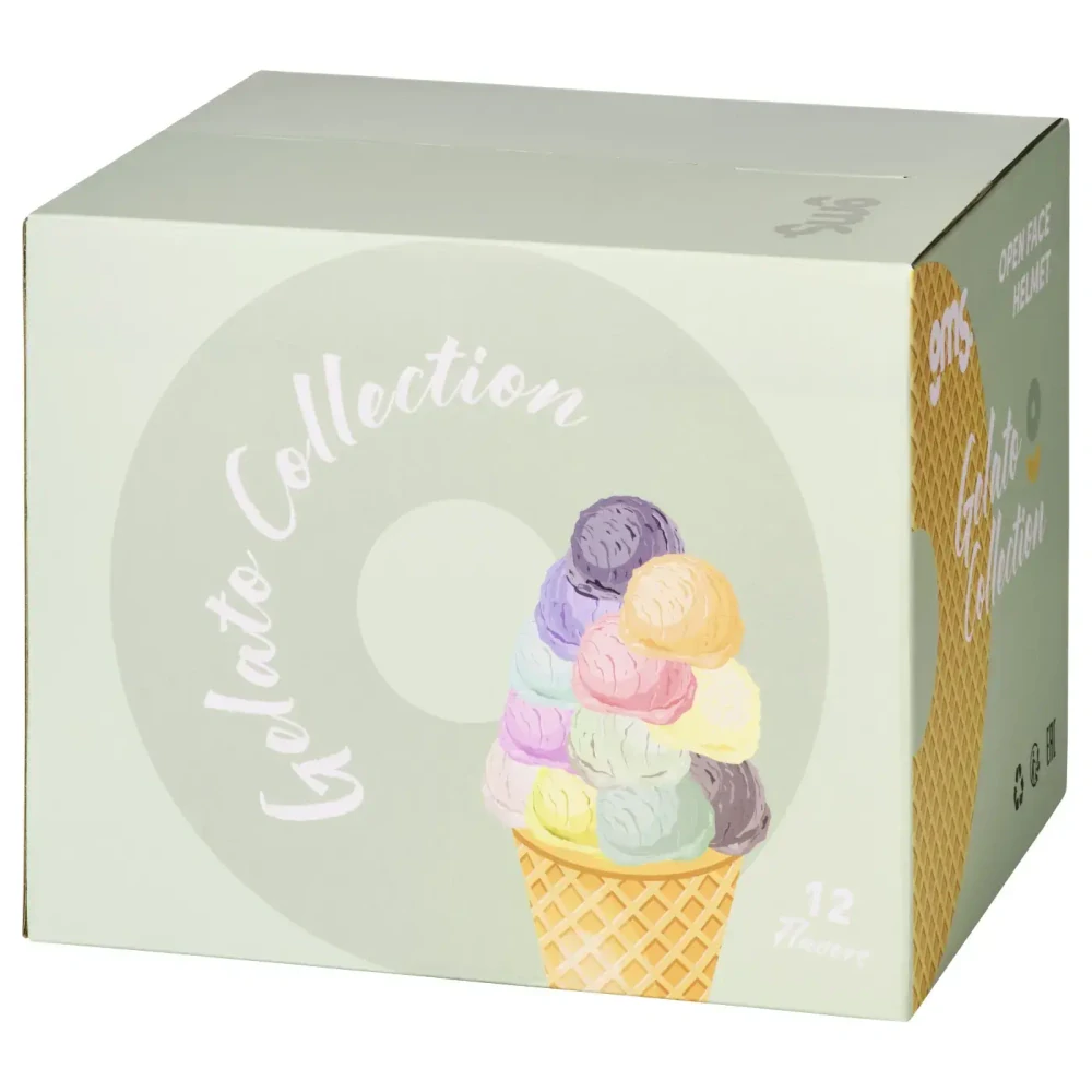 GMS Otevřená moto přilba GELATO Amarena-třešňová