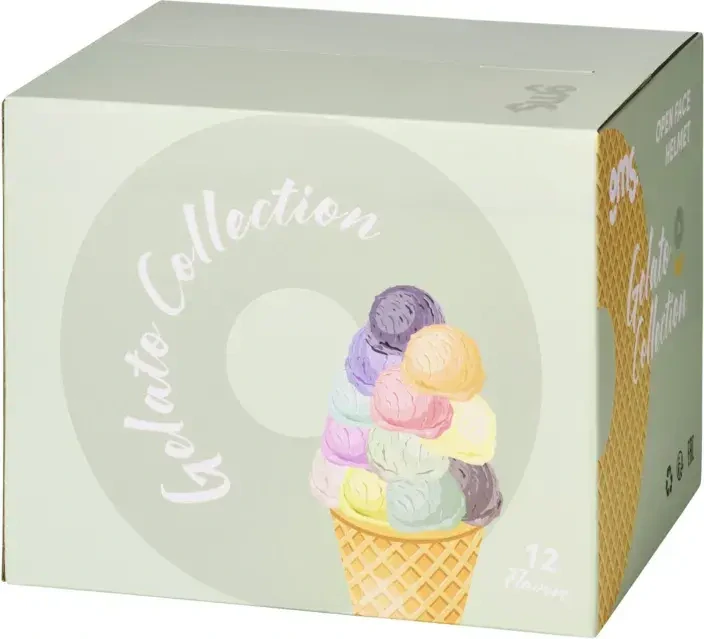 GMS Otevřená moto přilba GELATO Melone-melounová