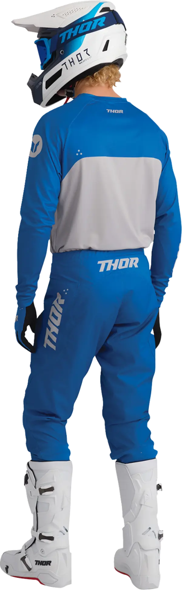 Moto rukavice THOR Ridemode Static Gloves modrá