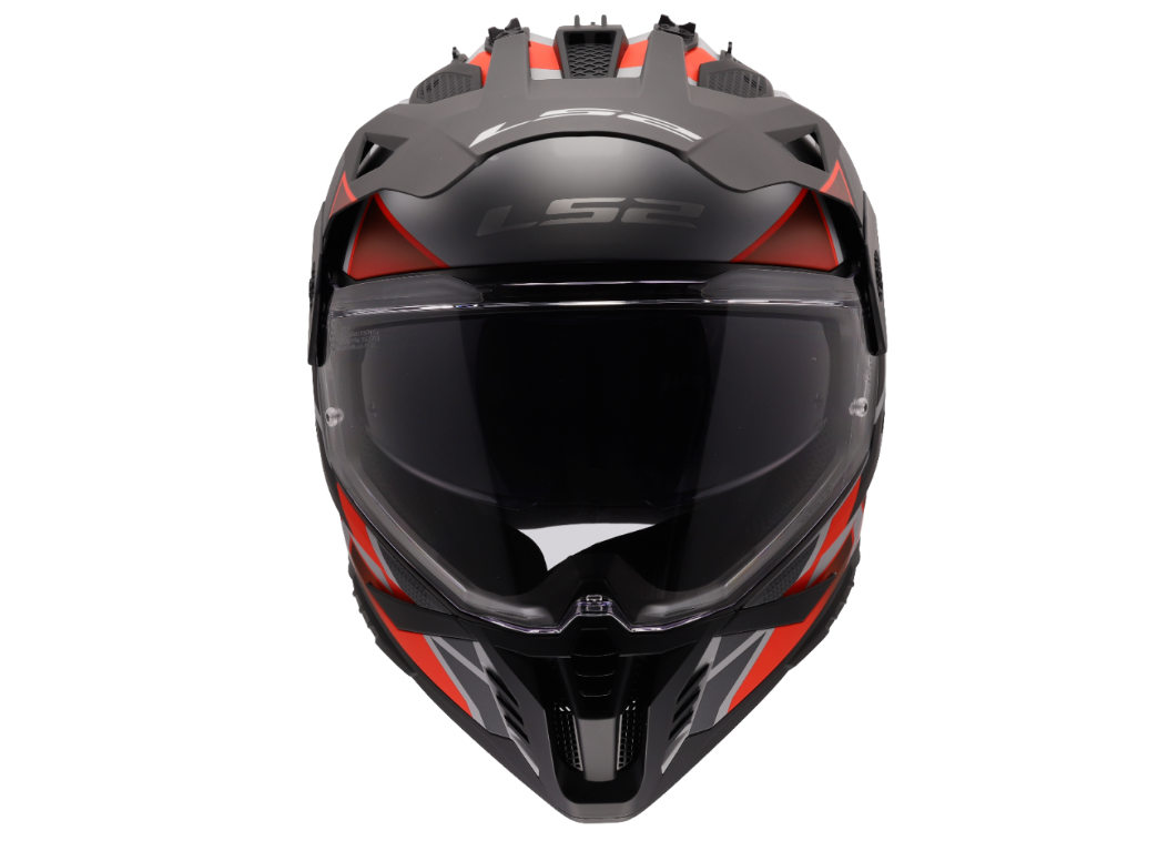 LS2 Enduro moto přilba MX702 PIONEER II BLOCK GREY RED-06