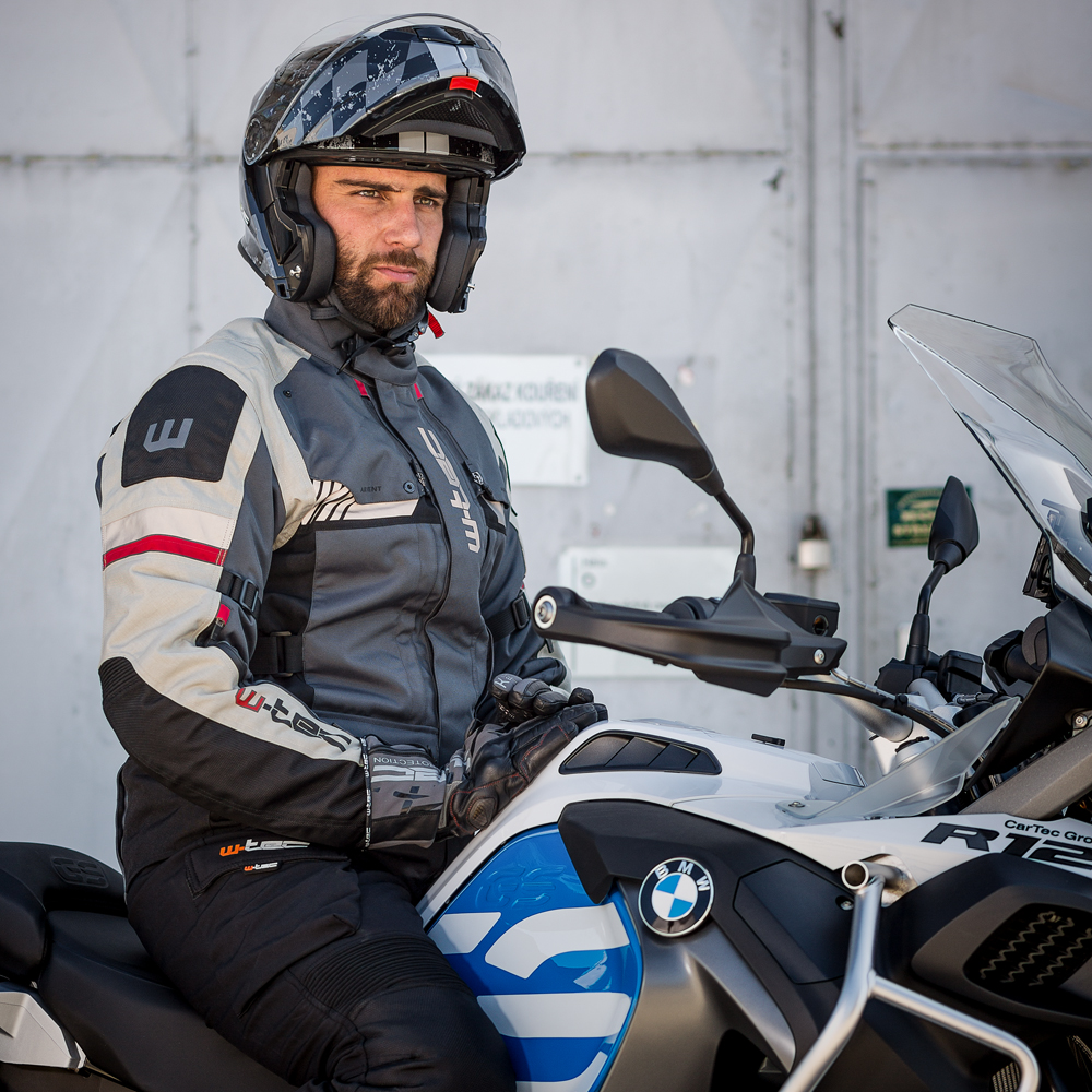 Moto rukavice W-TEC Kaltman černo-šedá