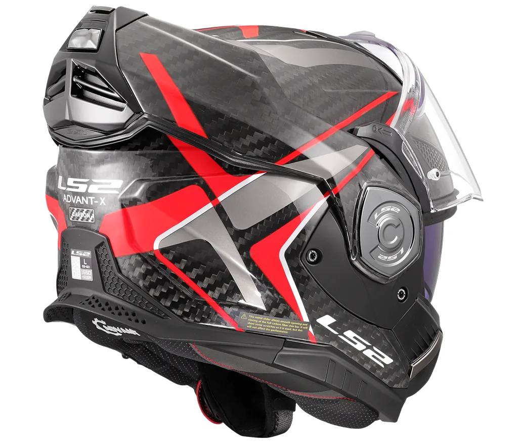 LS2 překlopná moto přilba FF901 ADVANT X C FUTURE II RED-06
