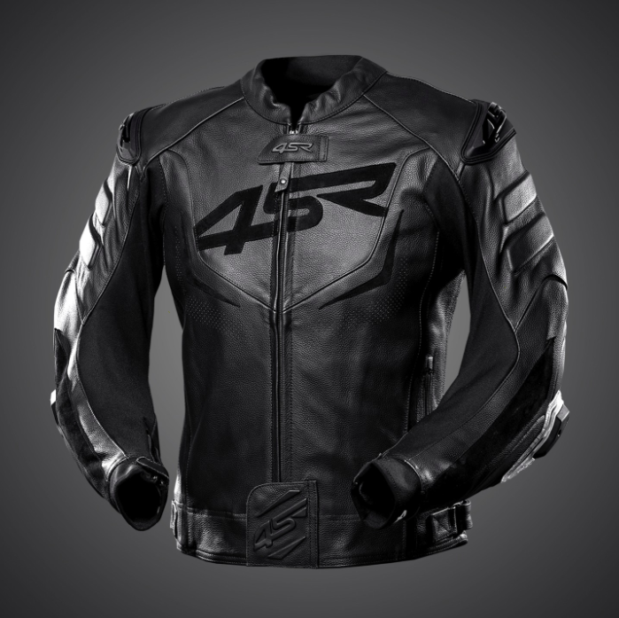 4SR Pánská kožená moto bunda TT REPLICA BLACK SERIES