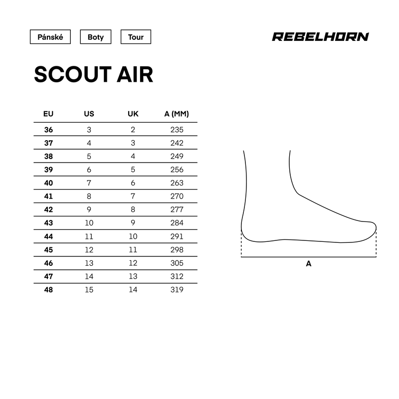 REBELHORN Kožené moto boty SCOUT AIR černé