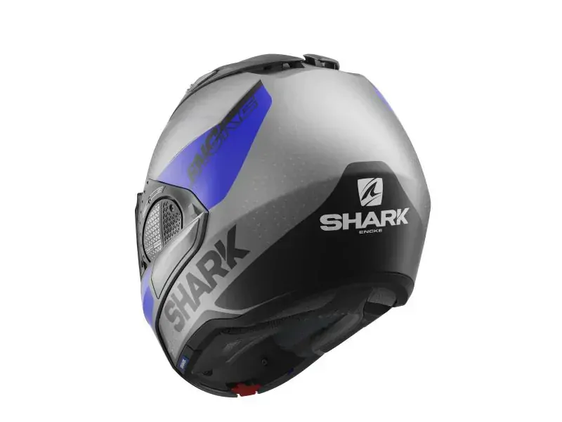   SHARK Překlopná moto přilba EVO GT ENCKE barva matná/modrá/šedá