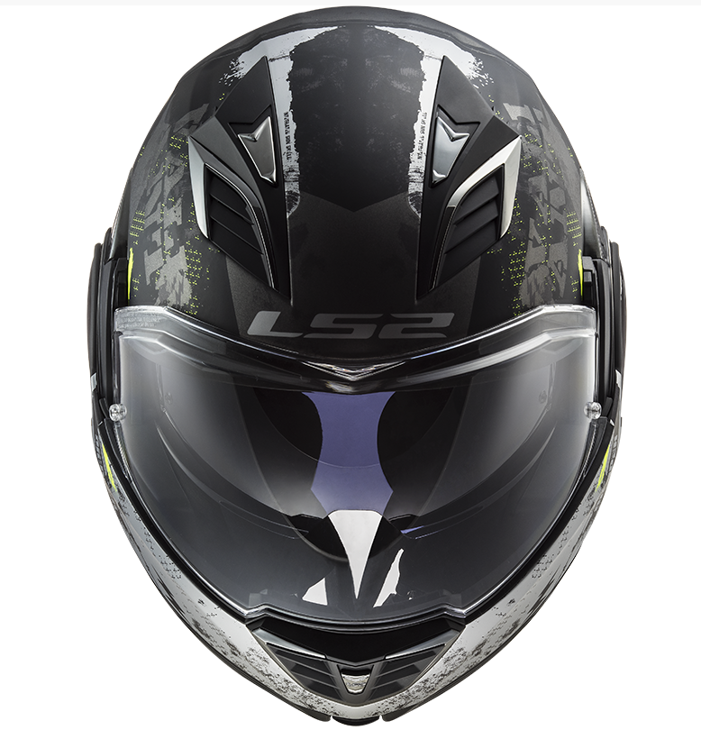 LS2 Překlopná moto přilba FF399 Valiant II Gripper Matt Titanium