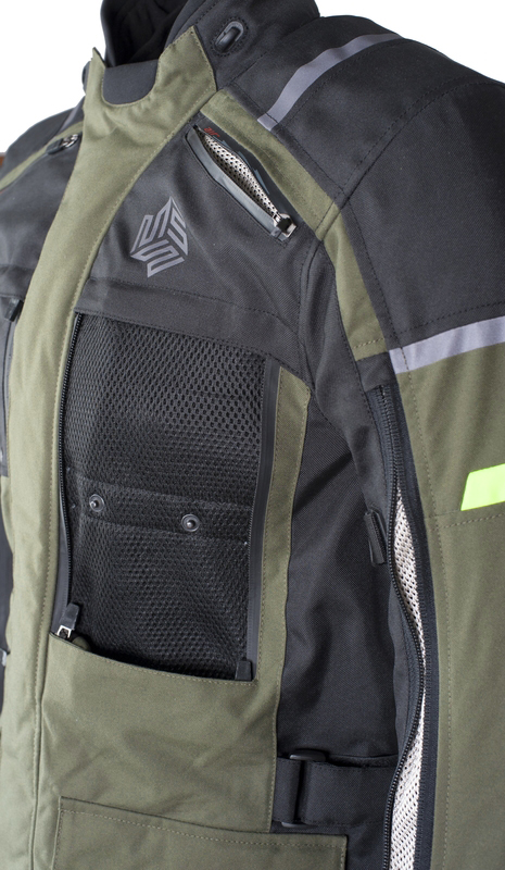 MBW Pánská textilní moto bunda MEMPHIS GREEN 
