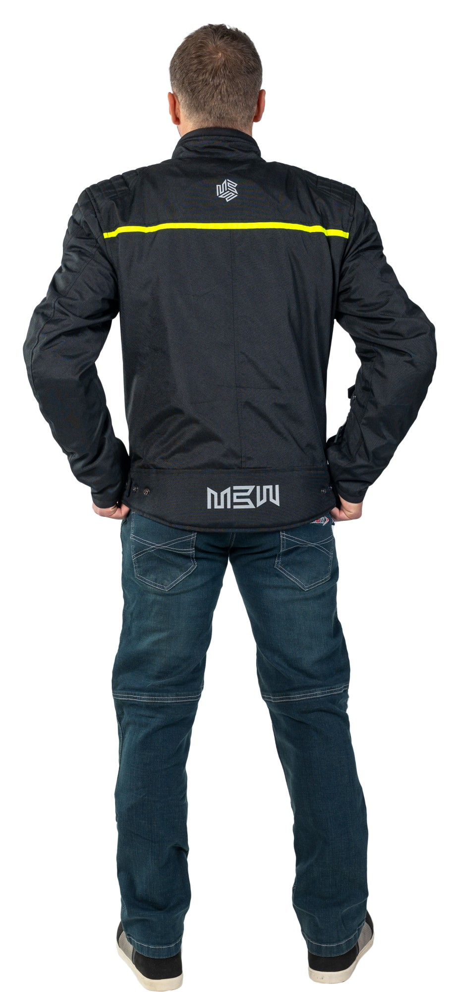 MBW Pánská textilní moto bunda JEREMY černá