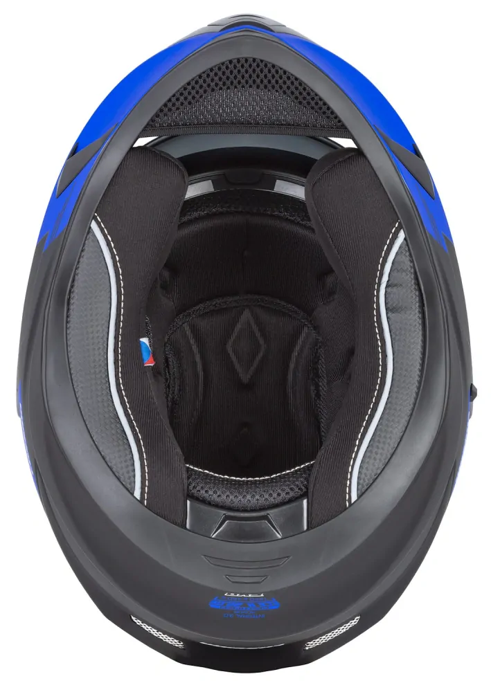 CASSIDA Integrální moto přilba 3.0 ROXOR modrá
