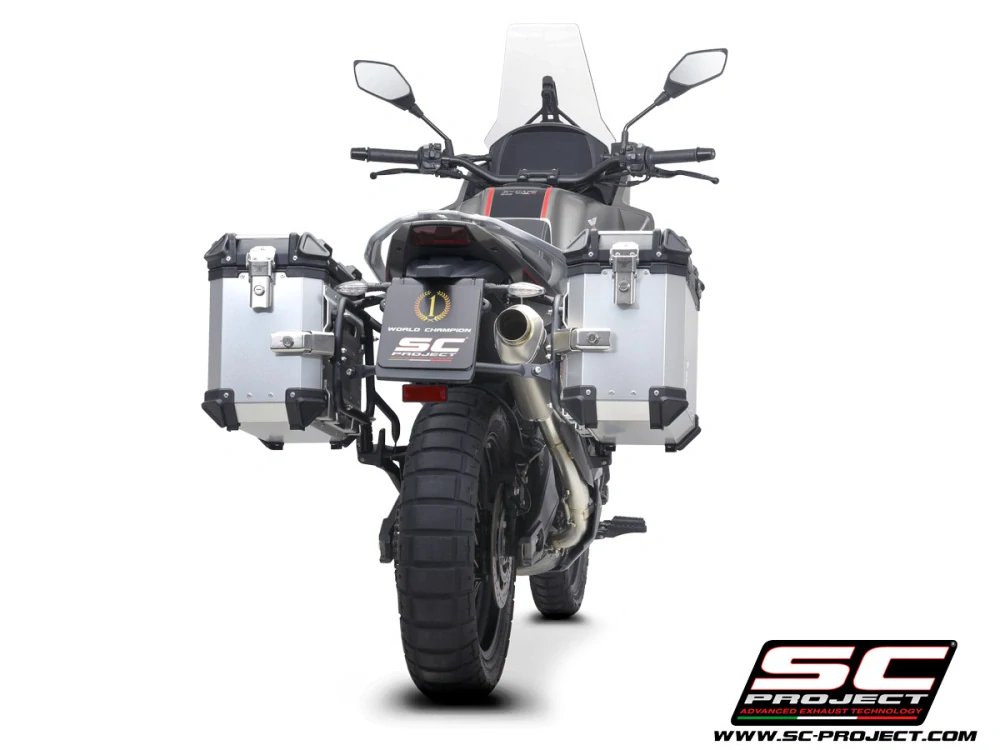 SC-PROJECT Rally Raid titanový výfuk, vysoká montáž Moto Morini X-Cape 2021-
