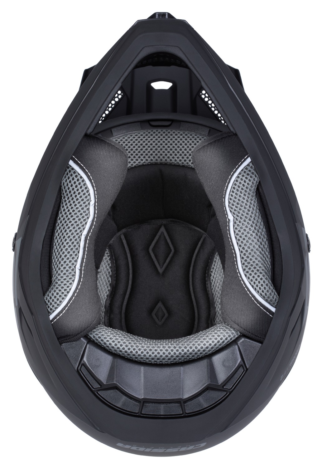 CASSIDA Motokrosová přilba Cross Cup 2 Alta černá matná tmavě šedá