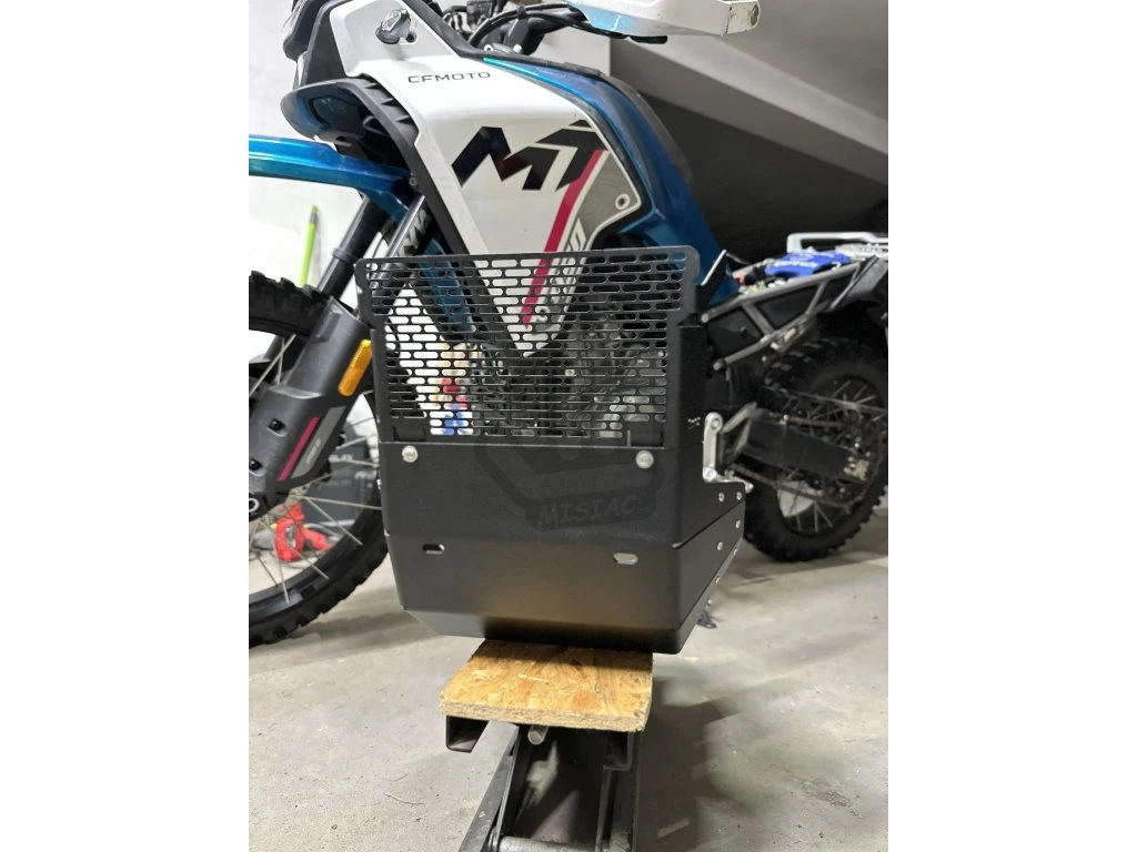 HD Kryt motoru + mřížka CFMoto 450MT-R/RX stříbrný MISIAC 4mm