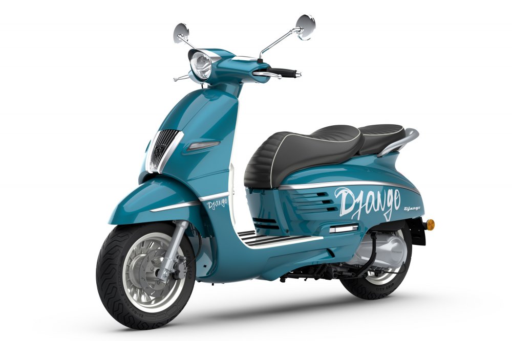 Peugeot DJANGO 125i Hot Color - Paradise Blue + VOUCHER NA 5000 KČ