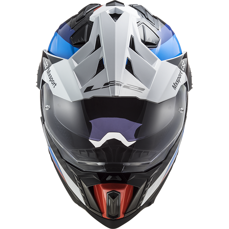 LS2 Enduro moto přilba MX701 EXPLORER C FRONTIER G.BLACK BLUE