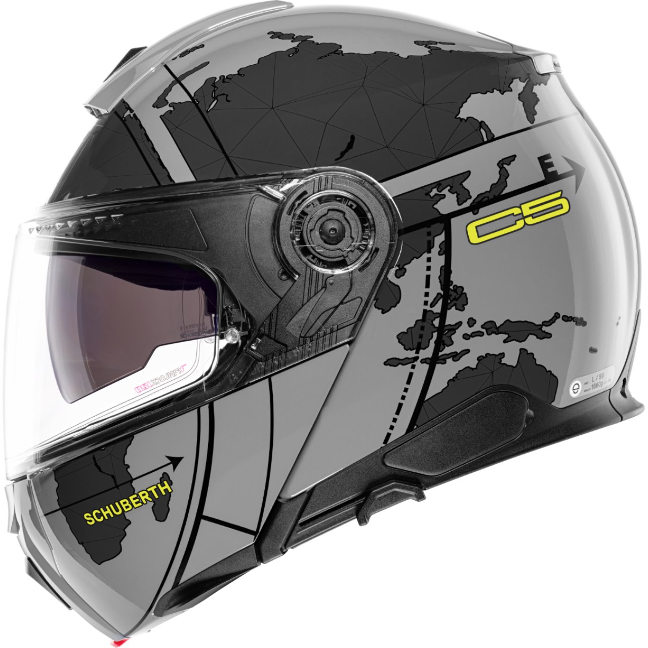SCHUBERTH Vyklápěcí moto přilba C5 Globe Grey