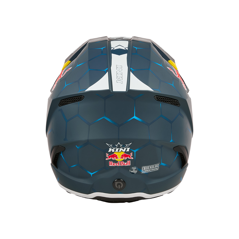 Moto helma KINI Red Bull MX3 Helmet 1.0 modrá/bílá