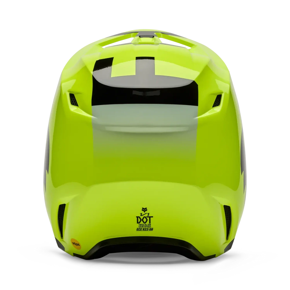 Pánská moto helma FOX V1 Shield žlutá fluo