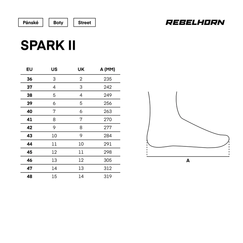 REBELHORN moto boty SPARK II černé fluo žluté