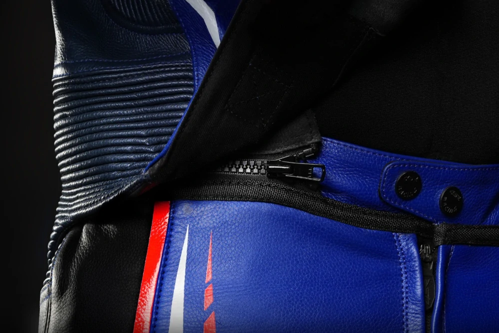 4SR Dvoudílná kožená moto kombinéza RR EVO III P.Blue AR