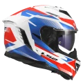 LS2 integrální přilba FF818 STORM III KOMAI White Blue Red
