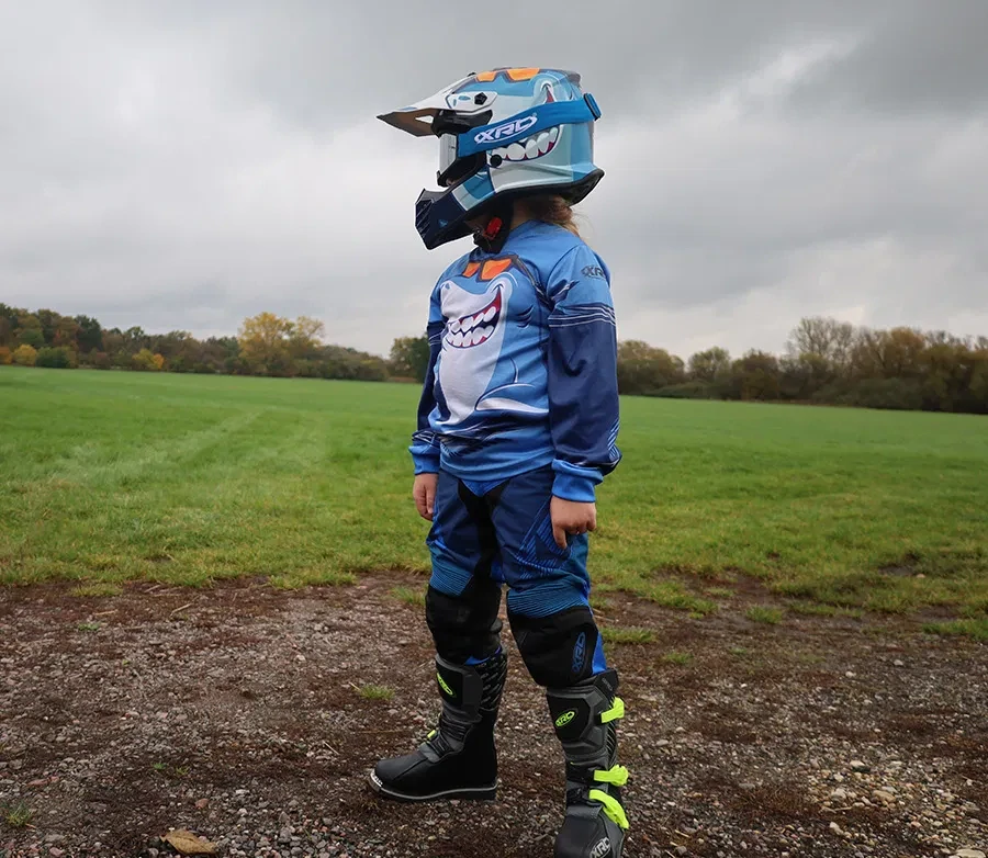 Dětská helma XRC MX Sharker blue