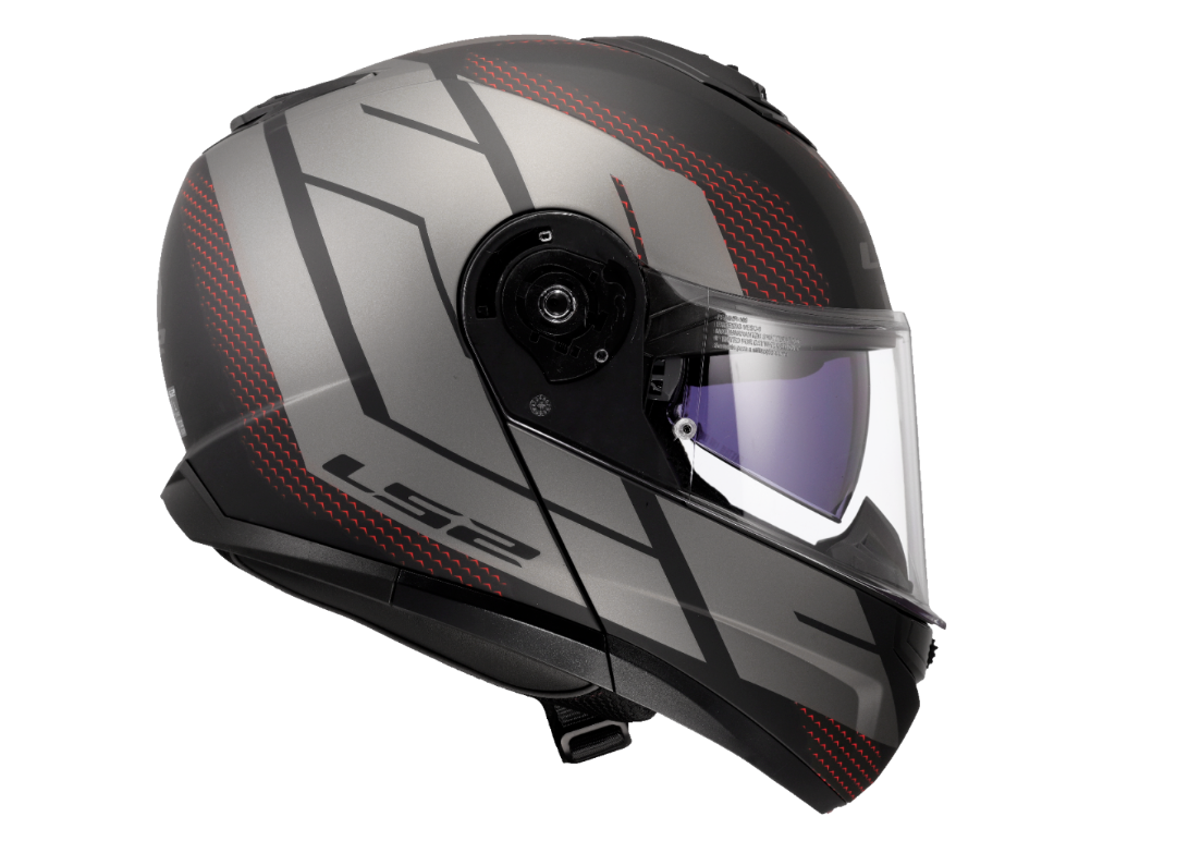LS2 výklopná přilba FF908 STROBE II CODE BLACK GREY-06