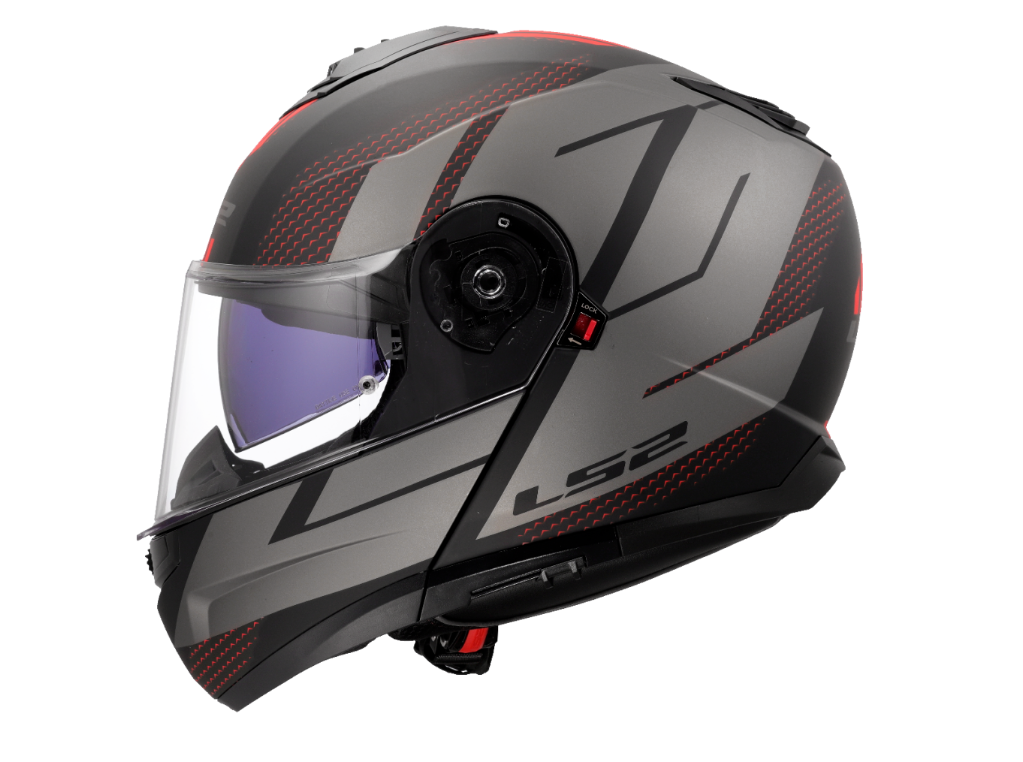 LS2 výklopná přilba FF908 STROBE II CODE BLACK GREY-06