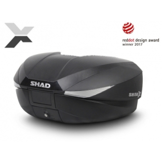 SHAD Vrchní kufr na motorku SH58X karbon (rozšiřitelný koncept) se zámkem PREMIUM
