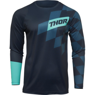THOR dětský dres SECTOR BIRDROCK tm.modrá/mátová 