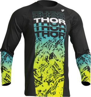 THOR dětský dres Sector Atlas černá/žlutá/modrá