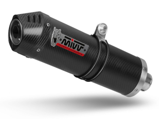 Výfuk kompletní 2x1 MIVV OVAL K.044.L3C Carbon / Carbon cap Ninja 650 (2017-2022)