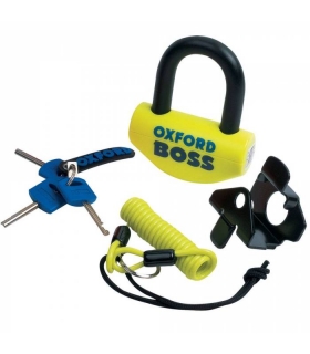 zámek U profil Boss, OXFORD - Anglie (žlutý/černý, průměr čepu 12,7 mm)