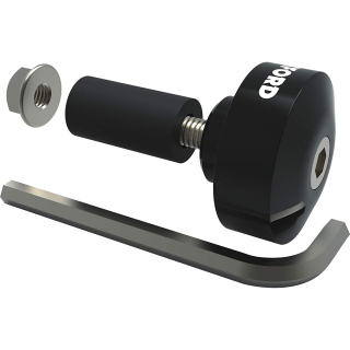 Závaží do řídítek Bar Ends 1 s redukcí pro vnitřní průměr 13 a 18 mm(vnější 22 a 28,6 mm) černá