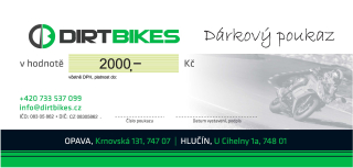 Dárkový poukaz 2000 Kč