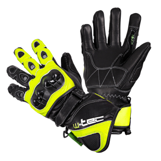 Motocyklové rukavice W-TEC Supreme EVO - černo-zelená 