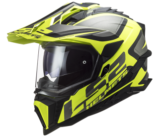 lS2 Enduro moto přilba MX701 Explorer Alter Matt Black H-V Yellow