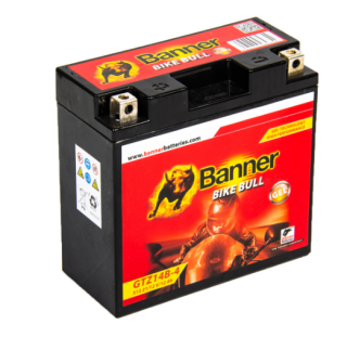 baterie gelová 12V, YT14B-4, 12Ah, 200A, BANNER Bike Bull GEL 150x69x145 GTZ14B-4