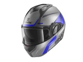   SHARK Překlopná moto přilba EVO GT ENCKE barva matná/modrá/šedá