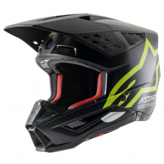 Přilba ALPINESTARS S-M5 COMPASS HELMET ECE(matná černá/žlutá fluo) 