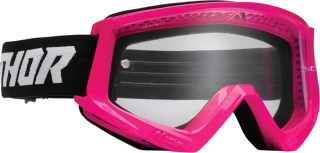 Dětské moto brýle THOR Youth Combat Racer Goggle FLPK/BK fluo růžová