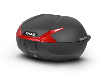 Vrchní kufr na motorku SHAD SH47 D0B47106 černá/červená