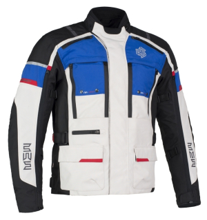 MBW Pánská textilní moto bunda MEMPHIS TRICOLOR