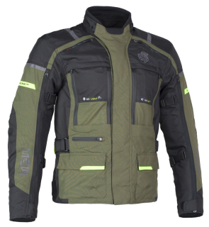 MBW Pánská textilní moto bunda MEMPHIS GREEN 