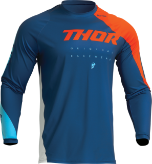 THOR dres Sector Edge tm.modrá/oranžová