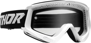 Moto brýle THOR Combat Racer Goggle WH/BK bílá