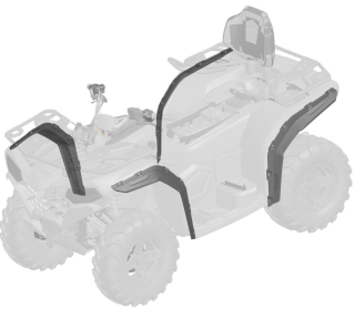 Rozšiřovací lemy Journeyman CF Moto X450/X520 gen. 2