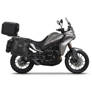 Kompletní sada sedlových brašen SHAD TERRA TR40 a černého hliníkového 48L topcase, včetně montážní sady SHAD Moto Morini X-Cape 649