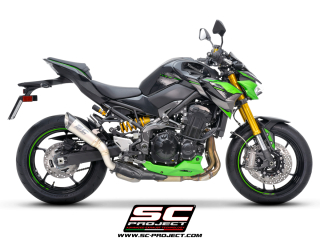 SC-PROJECT KAWASAKI Z900 (2020-2024) E5 S1 tlumič výfuku, titanium