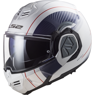 LS2 Překlopná moto přilba FF906 Advant COOPER bílo modrá